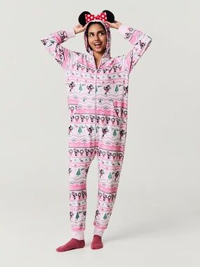 POSH PEANUT DISNEY MINNIE FAIR ISLE PACCI™ HOODED JUMPSUIT